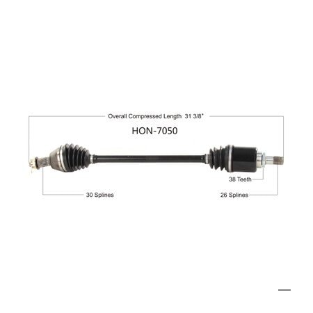 Wide Open OE Replacement CV Axle for HONDA FRONT L/R TALON 1000R 19-20 HON-7050
